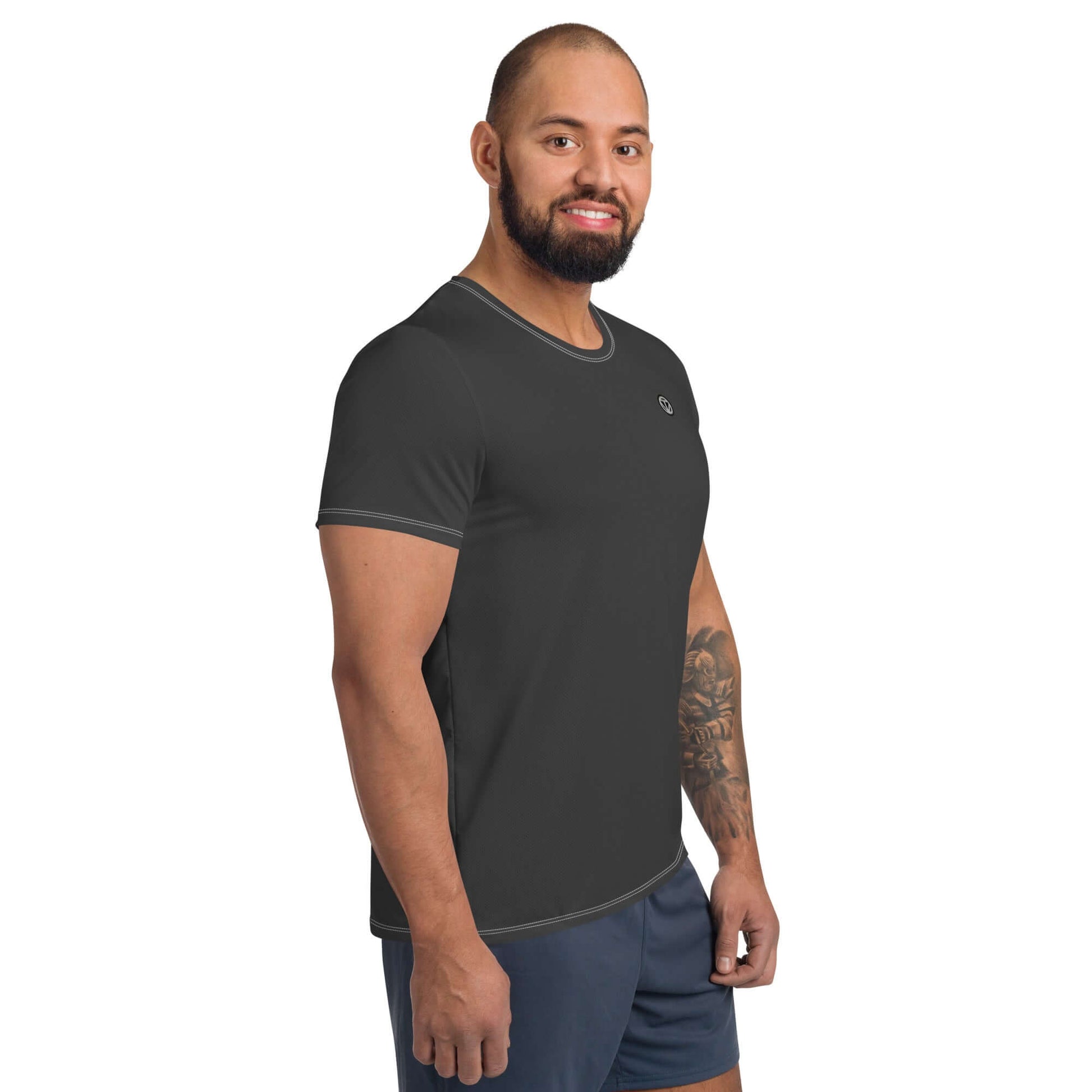 TIME OF VIBES - Men's Athletic T-shirt (Eclipse) - €45.00