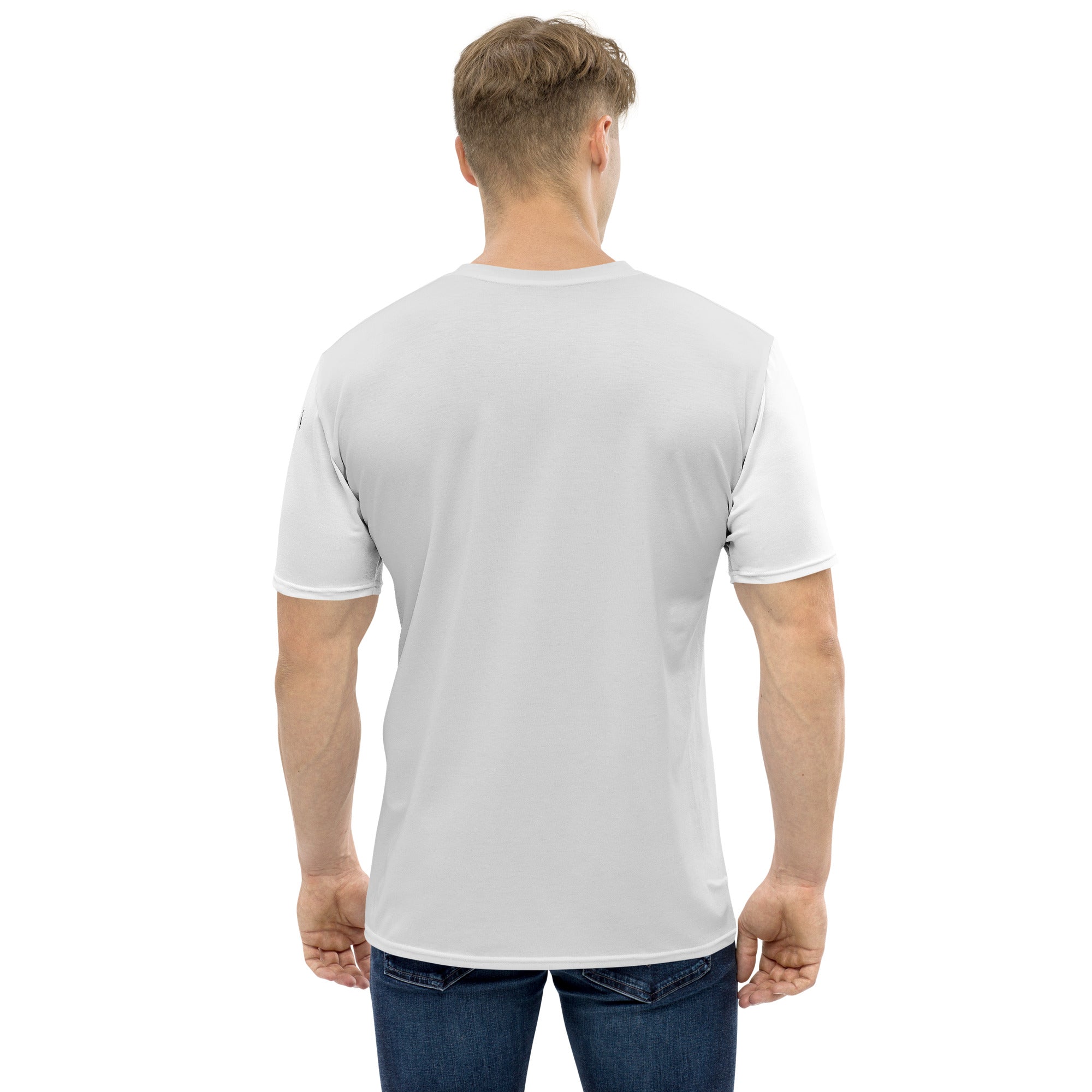 TIME OF VIBES TOV Herren Premium T-Shirt BASICO (Hellgrau/Rot) - €49,00