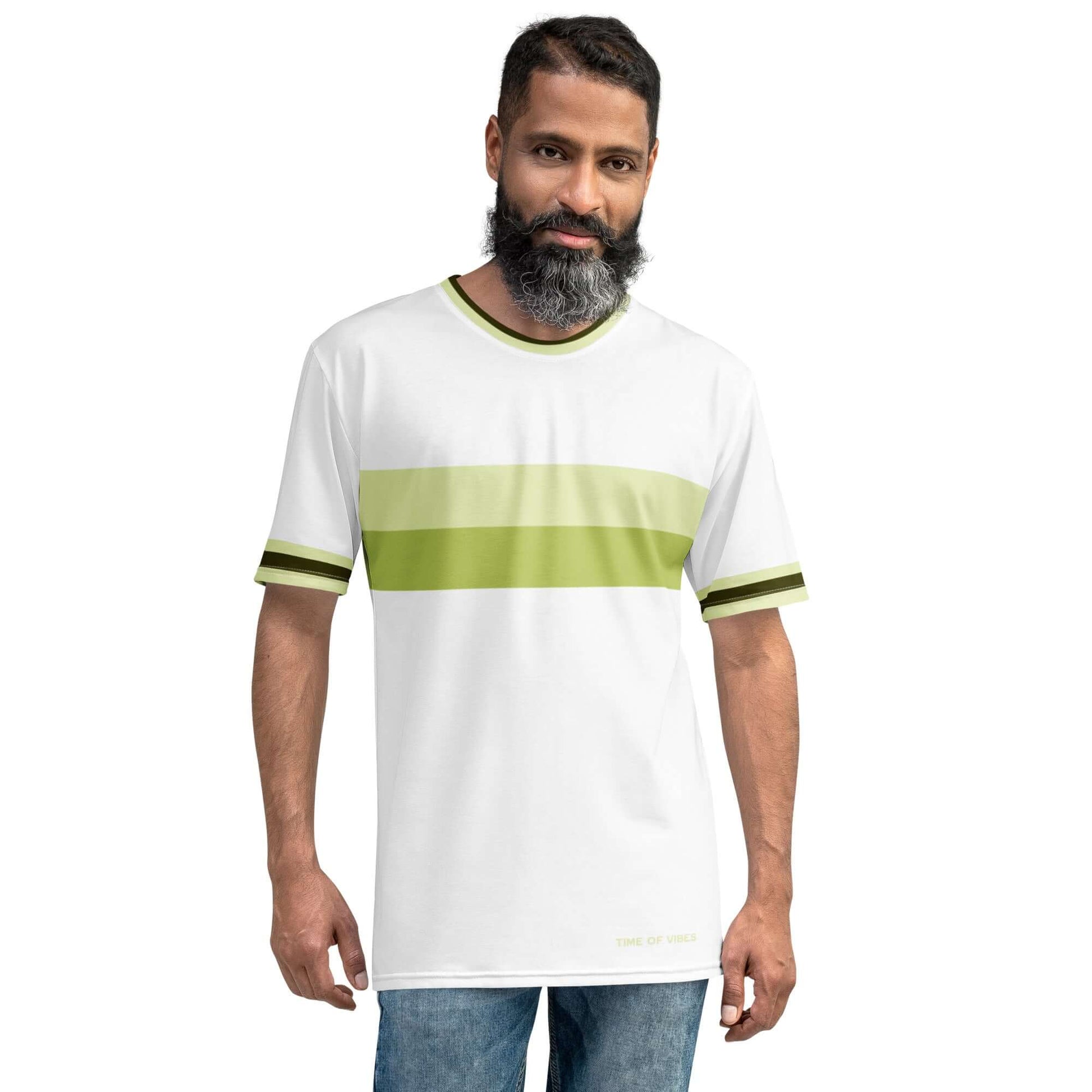 TIME OF VIBES - Premium Men's T-Shirt OLDSCHOOL2 (White/Snow Flurry) - €49.00