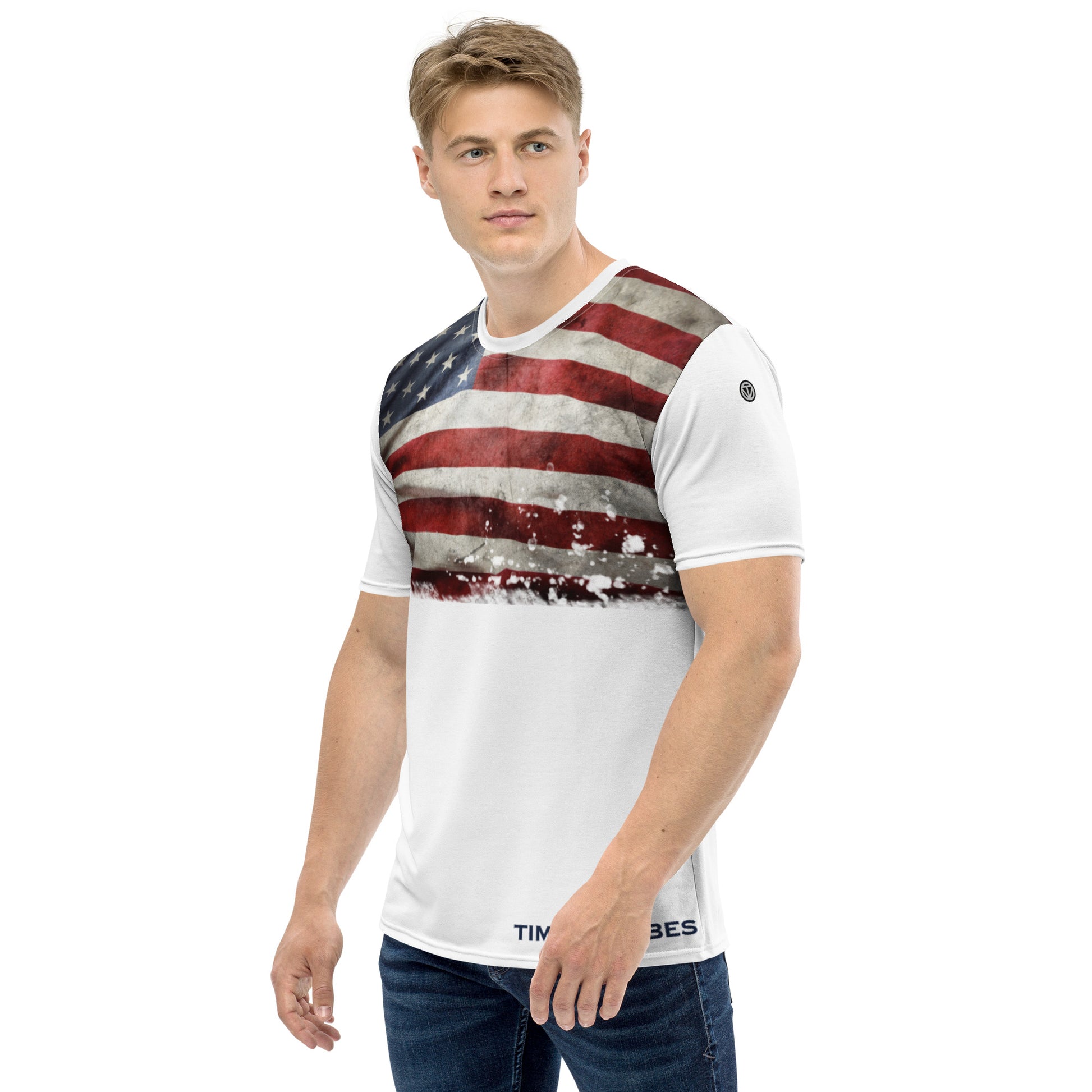 TIME OF VIBES - Premium Men's T-Shirt USA (White) - €49.00