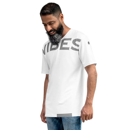 TIME OF VIBES TOV Herren Premium T-Shirt VIBES (Weiß/Grau) - €49,00