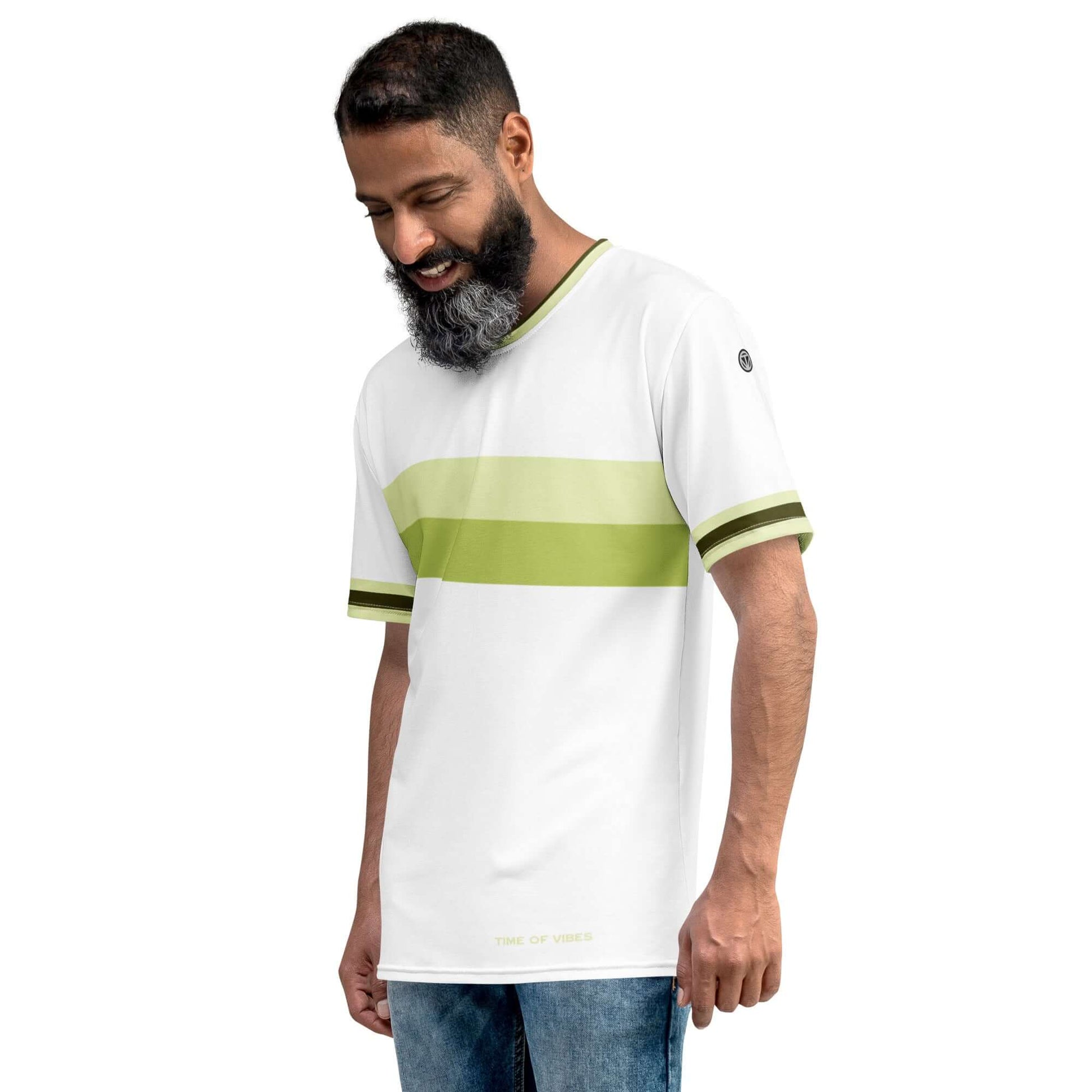 TIME OF VIBES - Premium Men's T-Shirt OLDSCHOOL2 (White/Snow Flurry) - €49.00