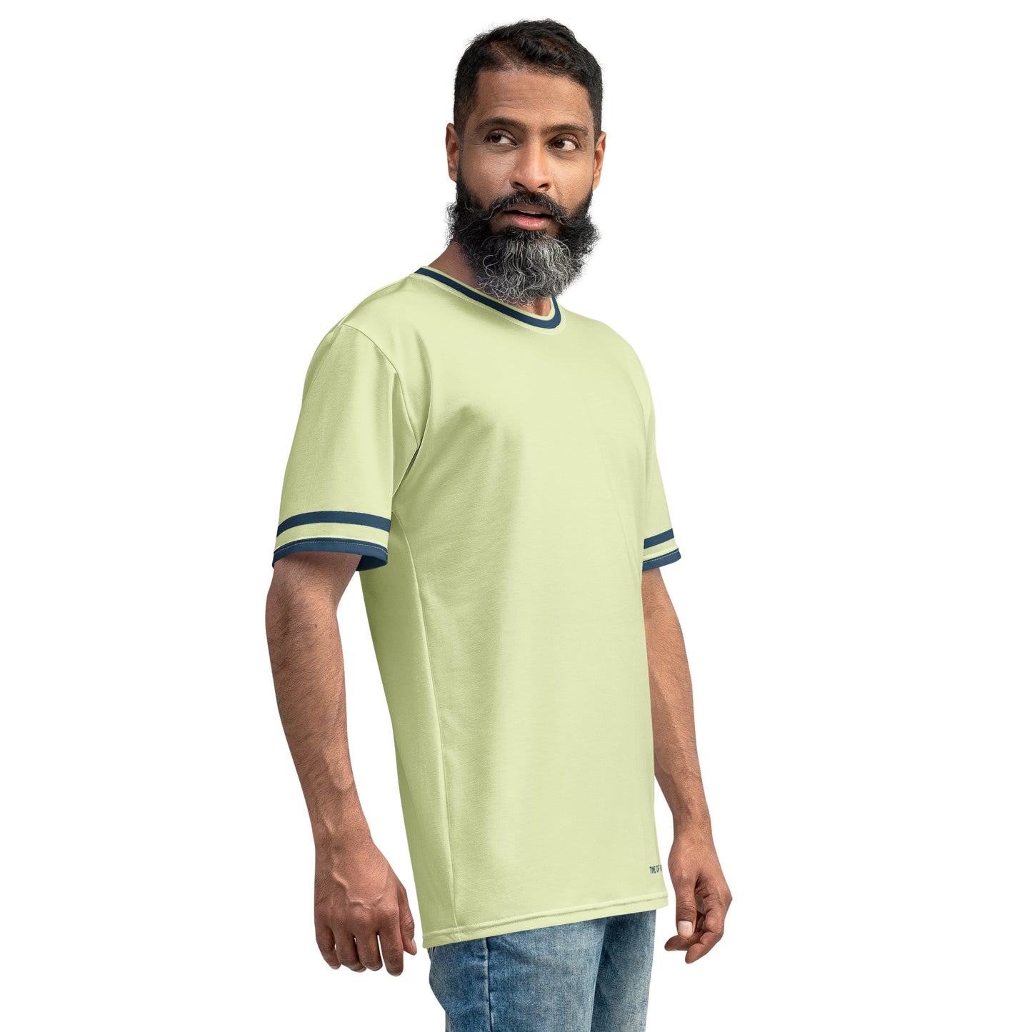 TIME OF VIBES - Premium Men's T-Shirt OLDSCHOOL (Snow Flurry/Arapawa) - €49.00
