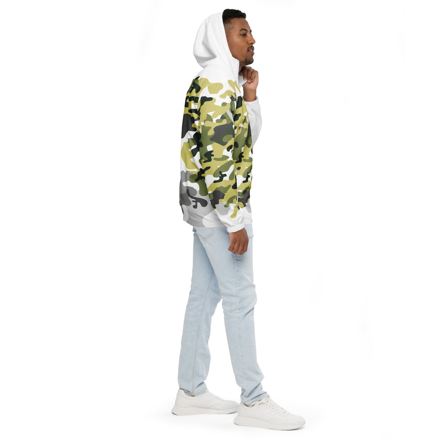 TIME OF VIBES - Men's Windbreaker CAMOUFLAGE (White) - €99.00