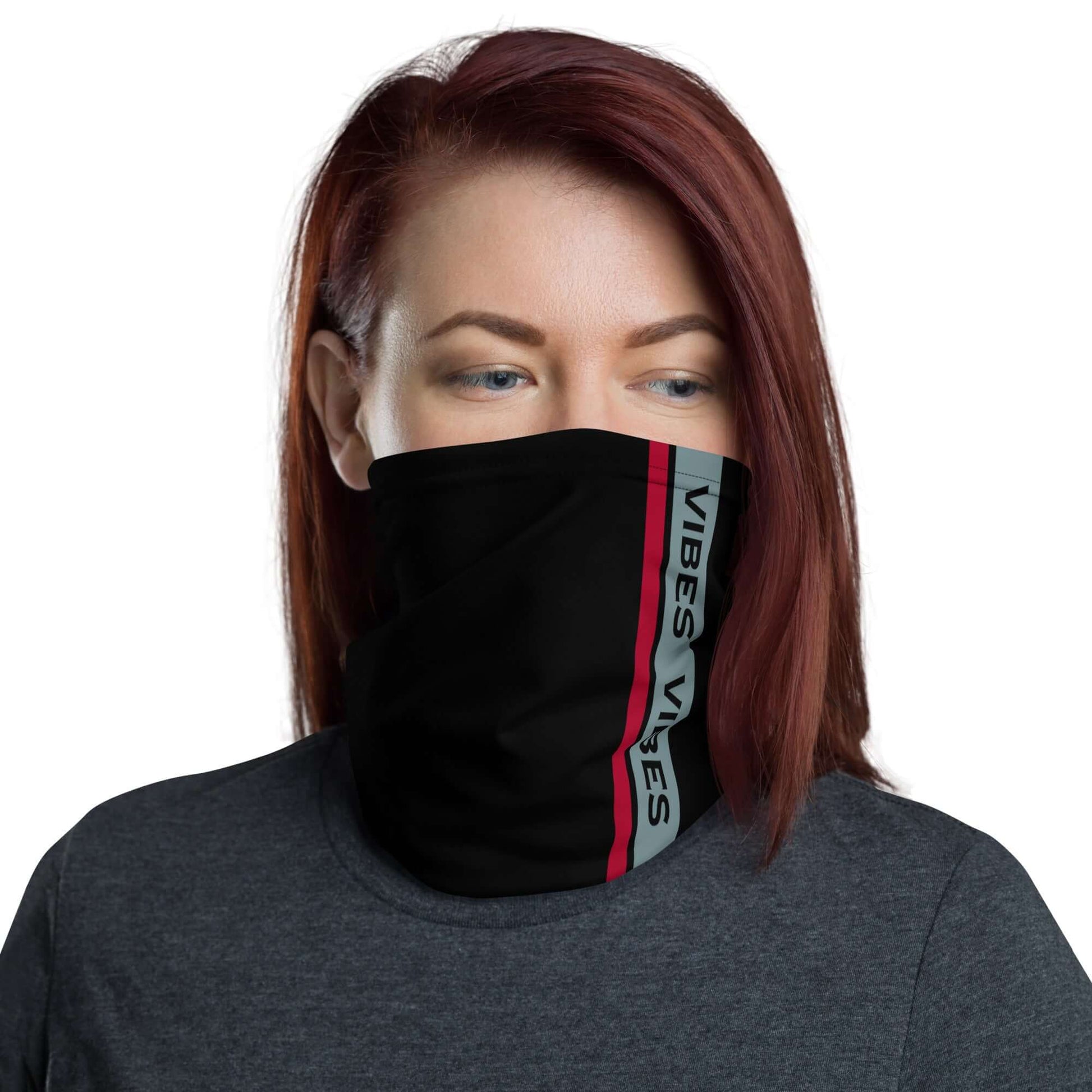 TIME OF VIBES - Bandana VIBES (Black/Gothicblue/Red) - €26.00