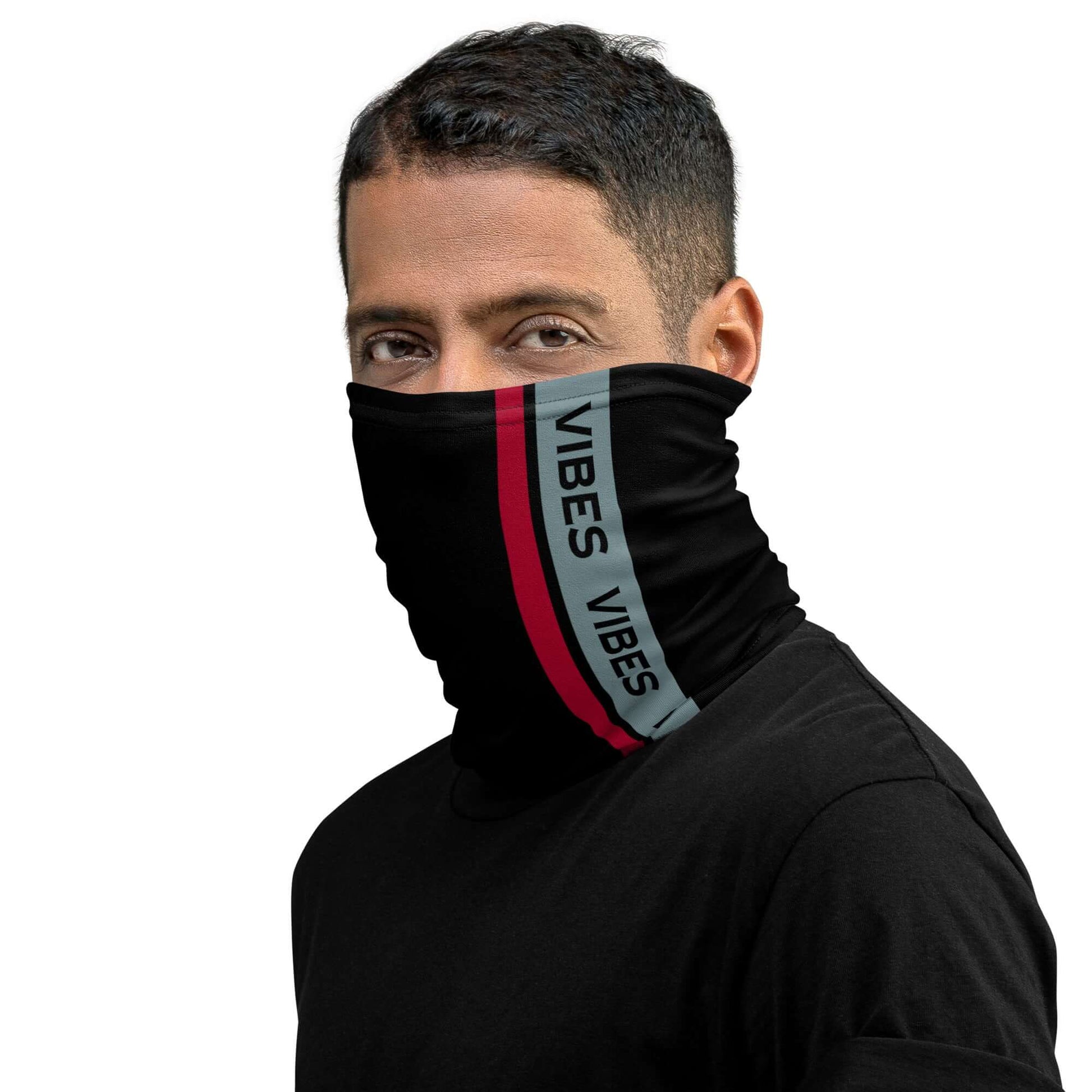 TIME OF VIBES - Bandana VIBES (Black/Gothicblue/Red) - €26.00