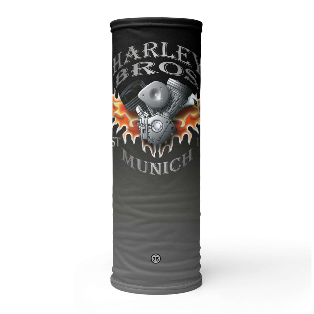 HARLEY BROS Bandana 23 (Schwarz/Grau) - Time Of Vibes
