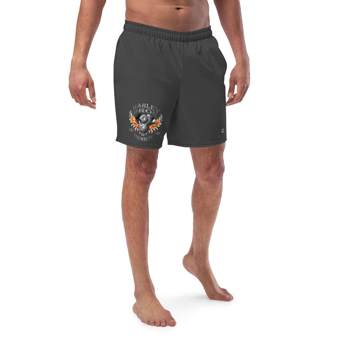HARLEY BROS Herren Badehose 23 (Grau) - Time Of Vibes