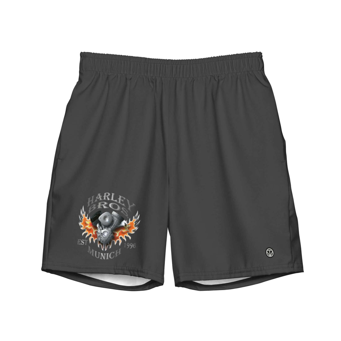 HARLEY BROS Herren Badehose 23 (Grau) - Time Of Vibes