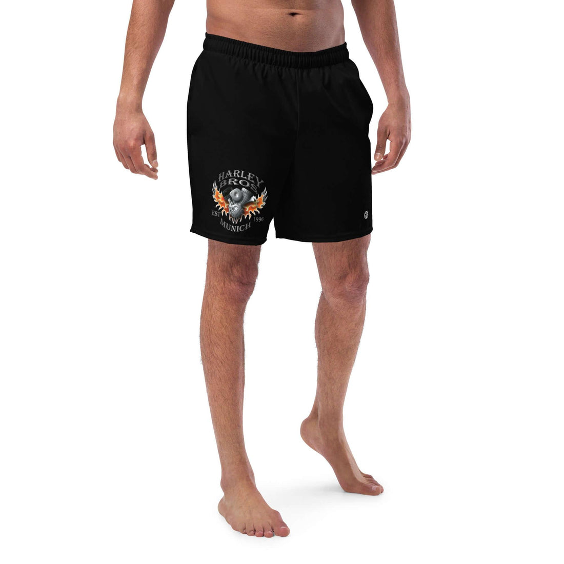 HARLEY BROS Herren Badehose 23 (Schwarz) - Time Of Vibes