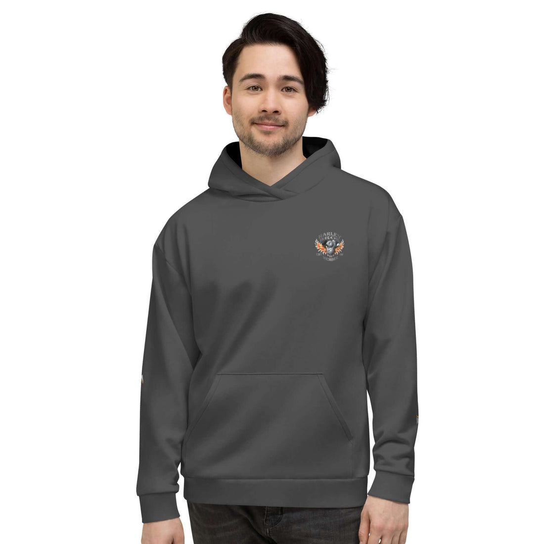 HARLEY BROS Premium Kapuzenpullover 23 Member (Dunkelgrau) - Time Of Vibes