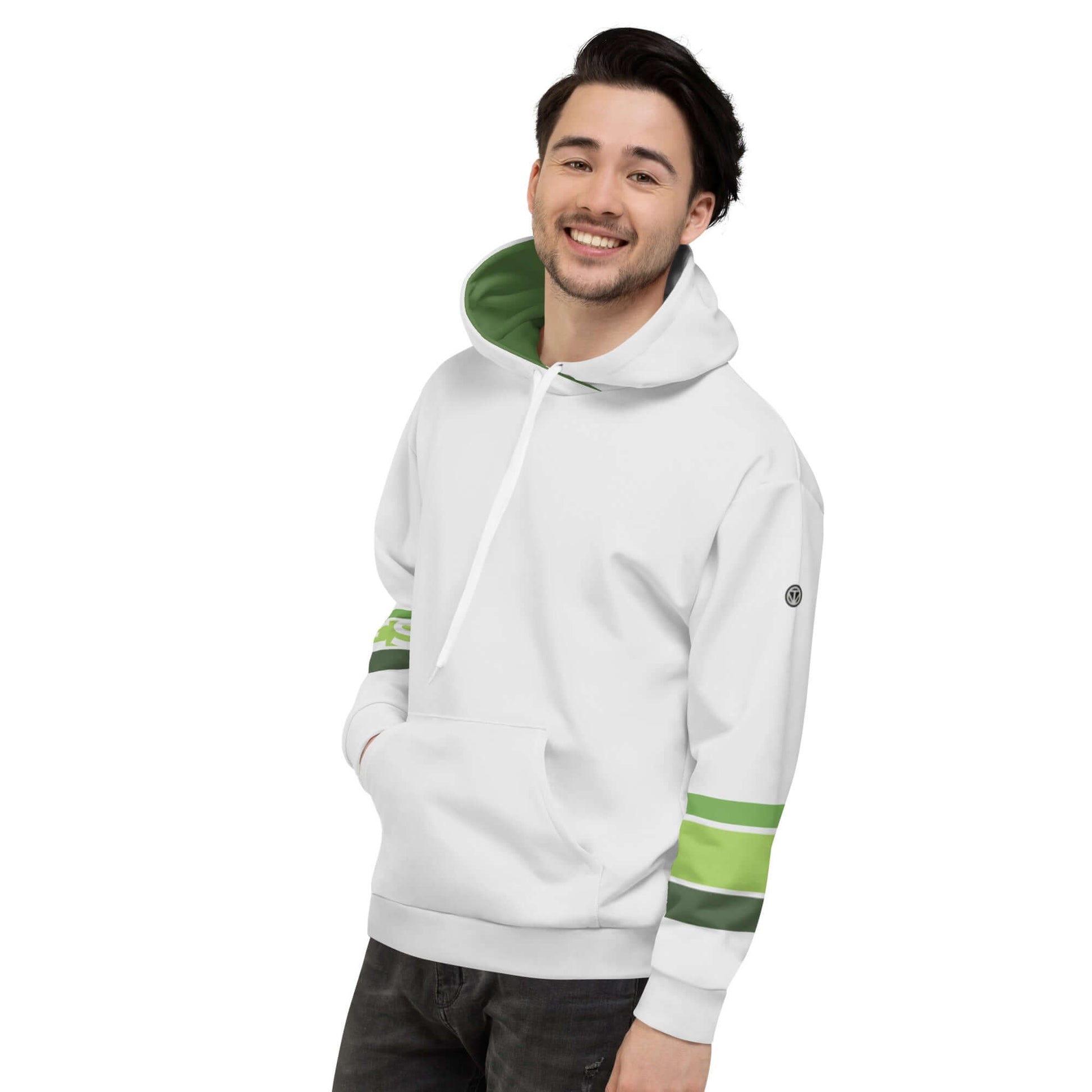 TIME OF VIBES - Premium Hoodie POOL (Whisper/Green) - €99.00