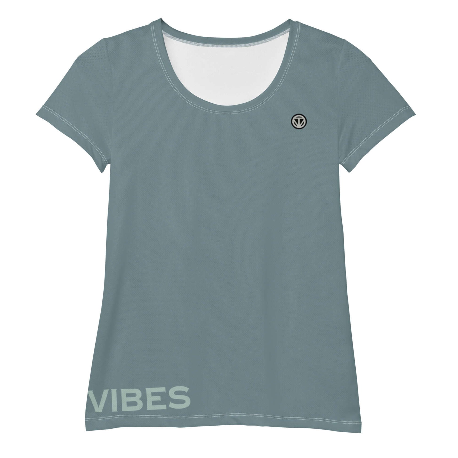 TIME OF VIBES - Women's Athletic T-shirt VIBES (Gothic Blue) - €45.00