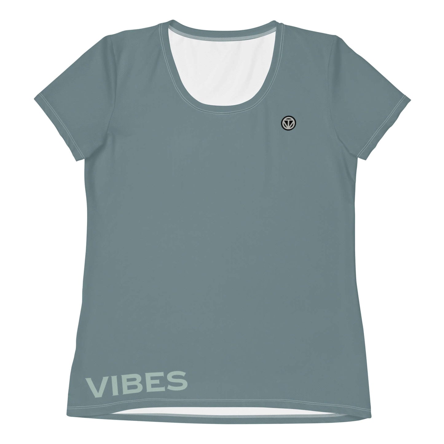 TIME OF VIBES - Women's Athletic T-shirt VIBES (Gothic Blue) - €45.00