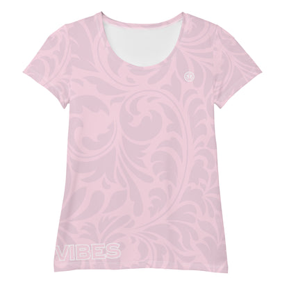 TIME OF VIBES TOV Damen Sport T-Shirt FLORAL (Pink) - €45,00