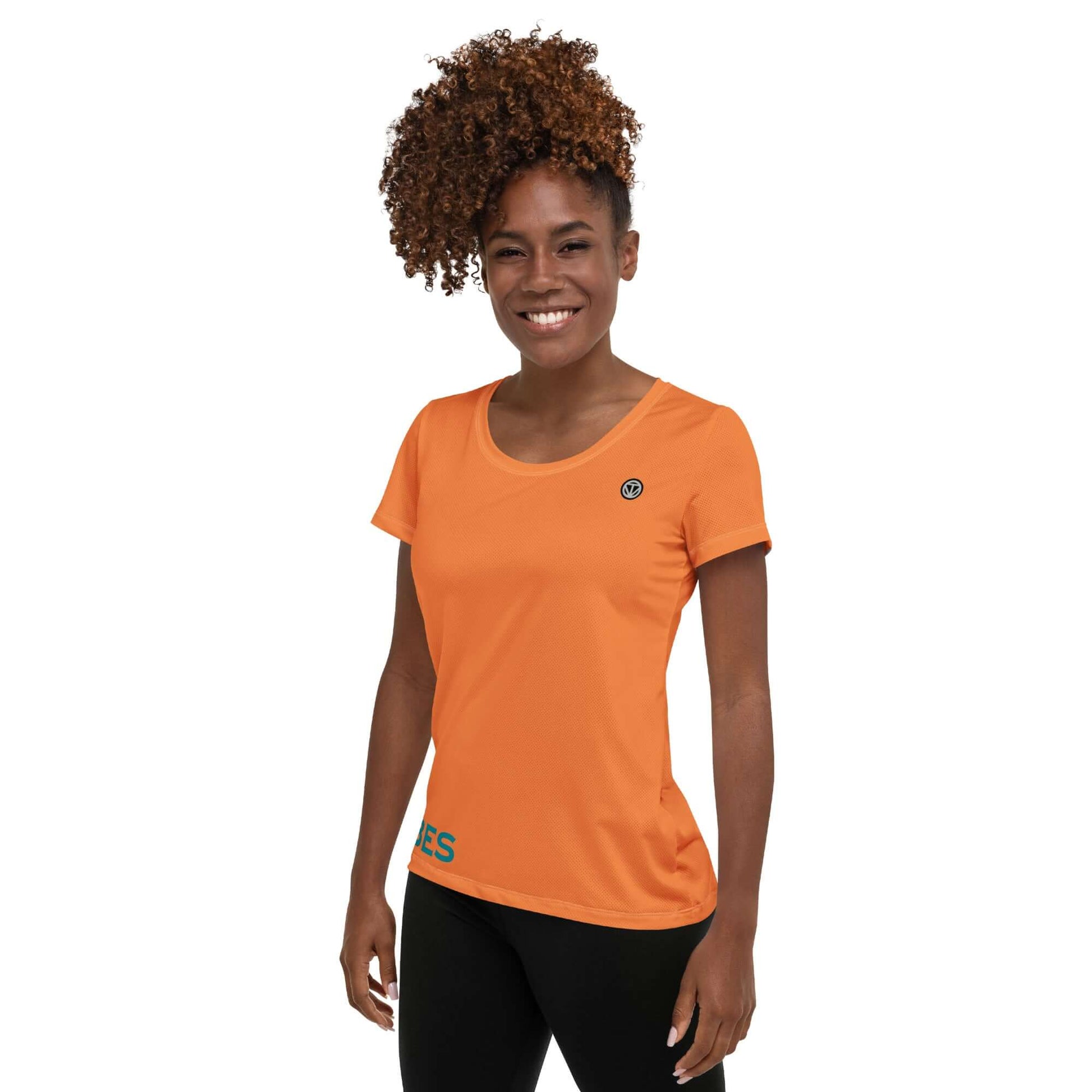 TIME OF VIBES - Women's Athletic T-shirt VIBES (Orange) - €45.00