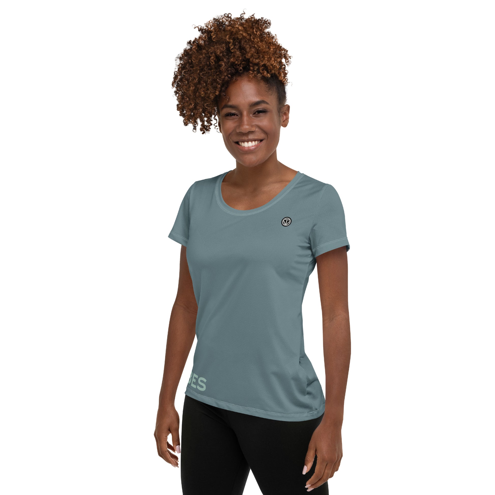 TIME OF VIBES - Women's Athletic T-shirt VIBES (Gothic Blue) - €45.00