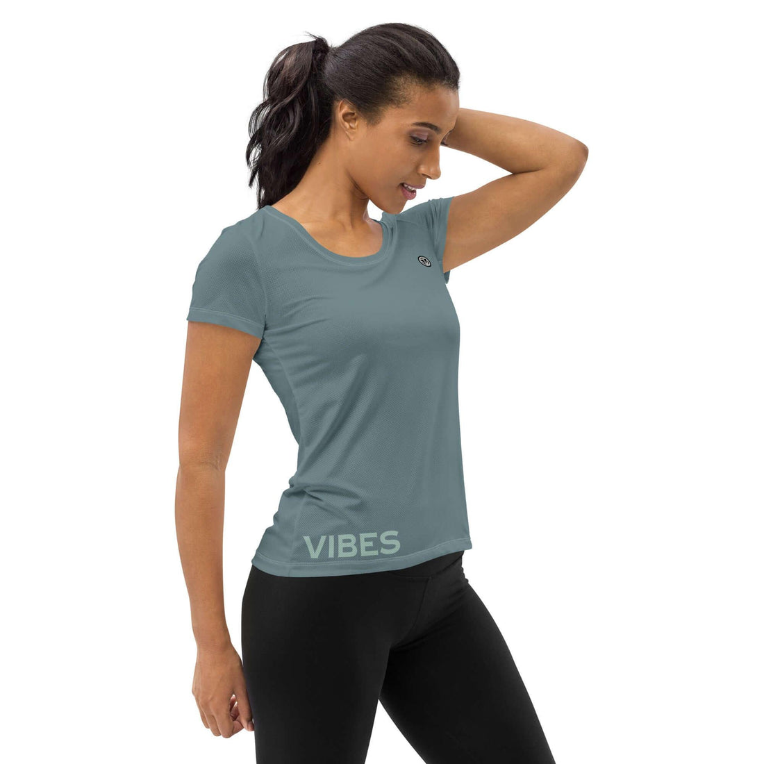 VIBES Sportshirt Damen (Graublau) - Time Of Vibes