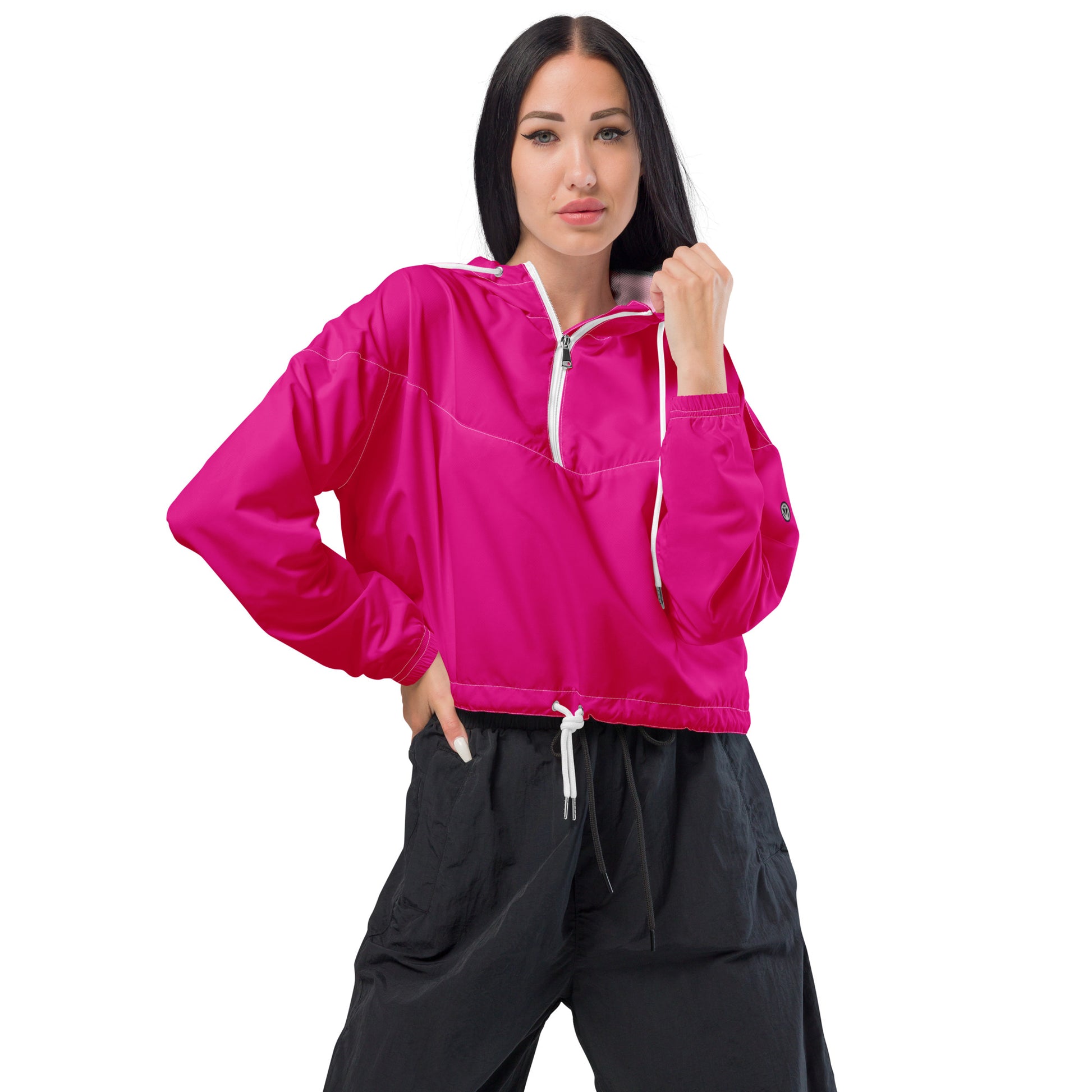 TIME OF VIBES - Cropped Windbreaker PRETTY IN PINK - €99.00