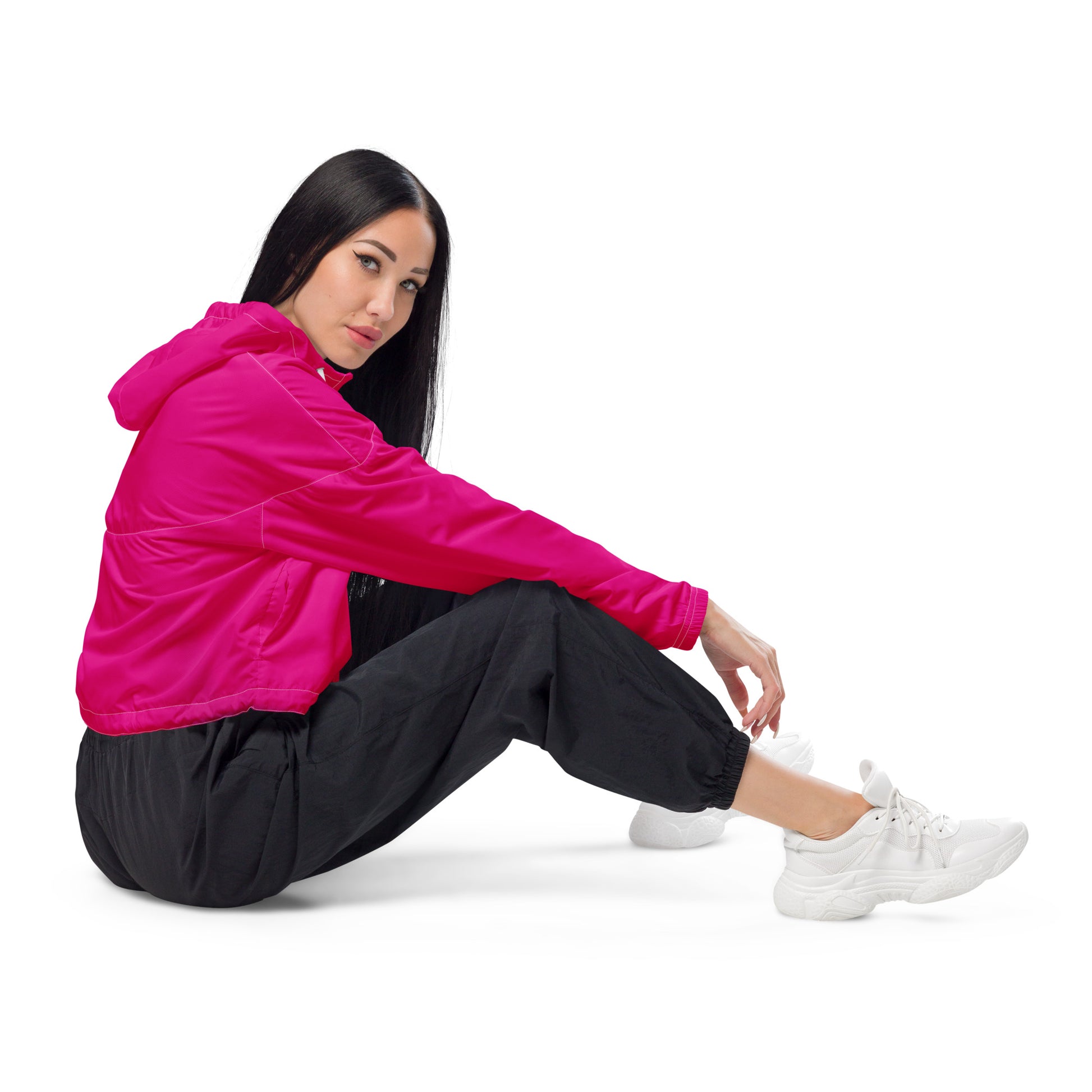 TIME OF VIBES - Cropped Windbreaker PRETTY IN PINK - €99.00