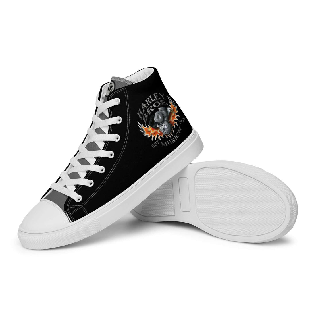 HARLEY BROS Herren High Sneaker 23 (Schwarz/Grau) - Time Of Vibes