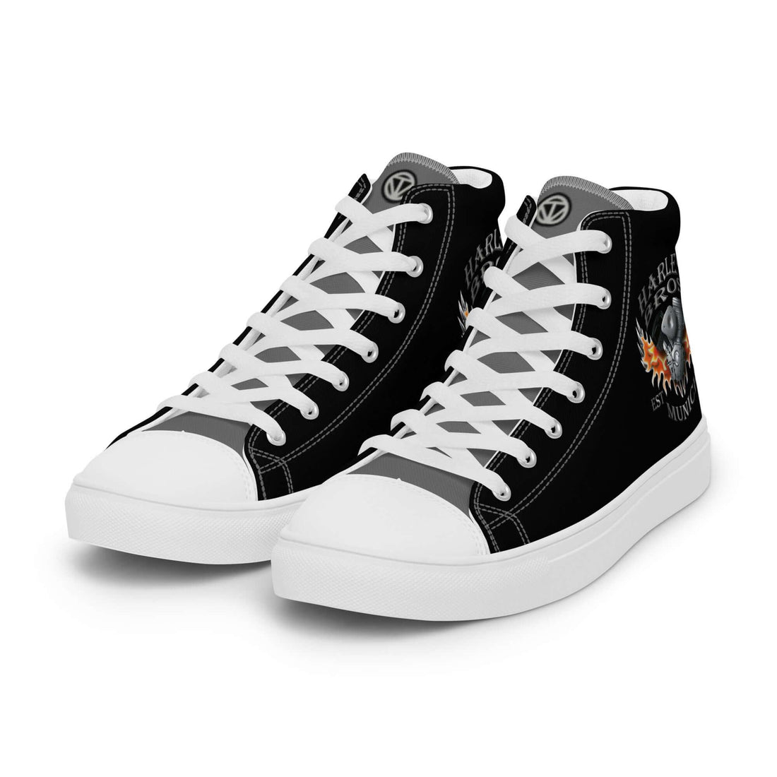 HARLEY BROS Herren High Sneaker 23 (Schwarz/Grau) - Time Of Vibes