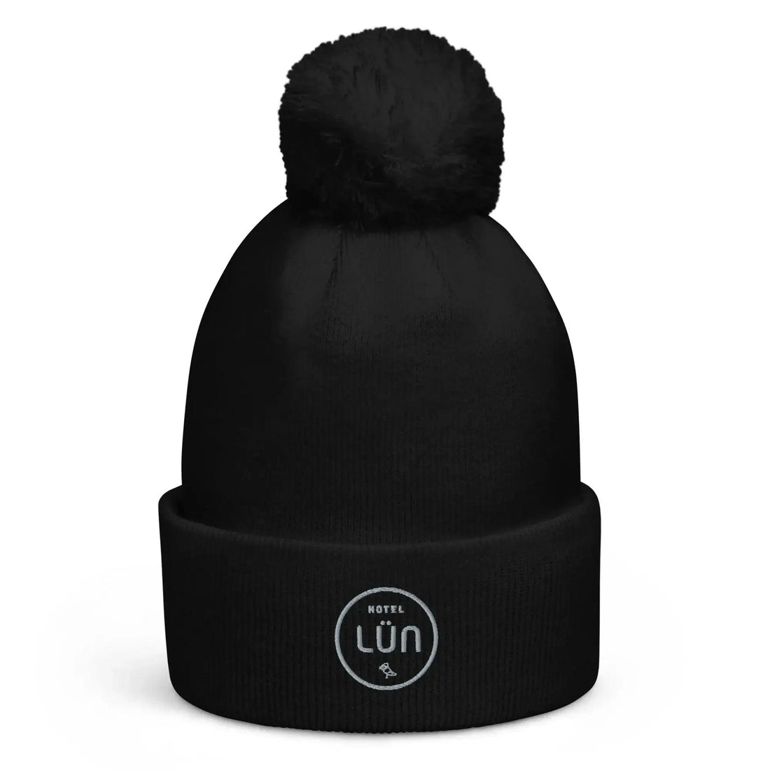 HOTEL LÜN Bommel-Beanie (Schwarz) - Time Of Vibes