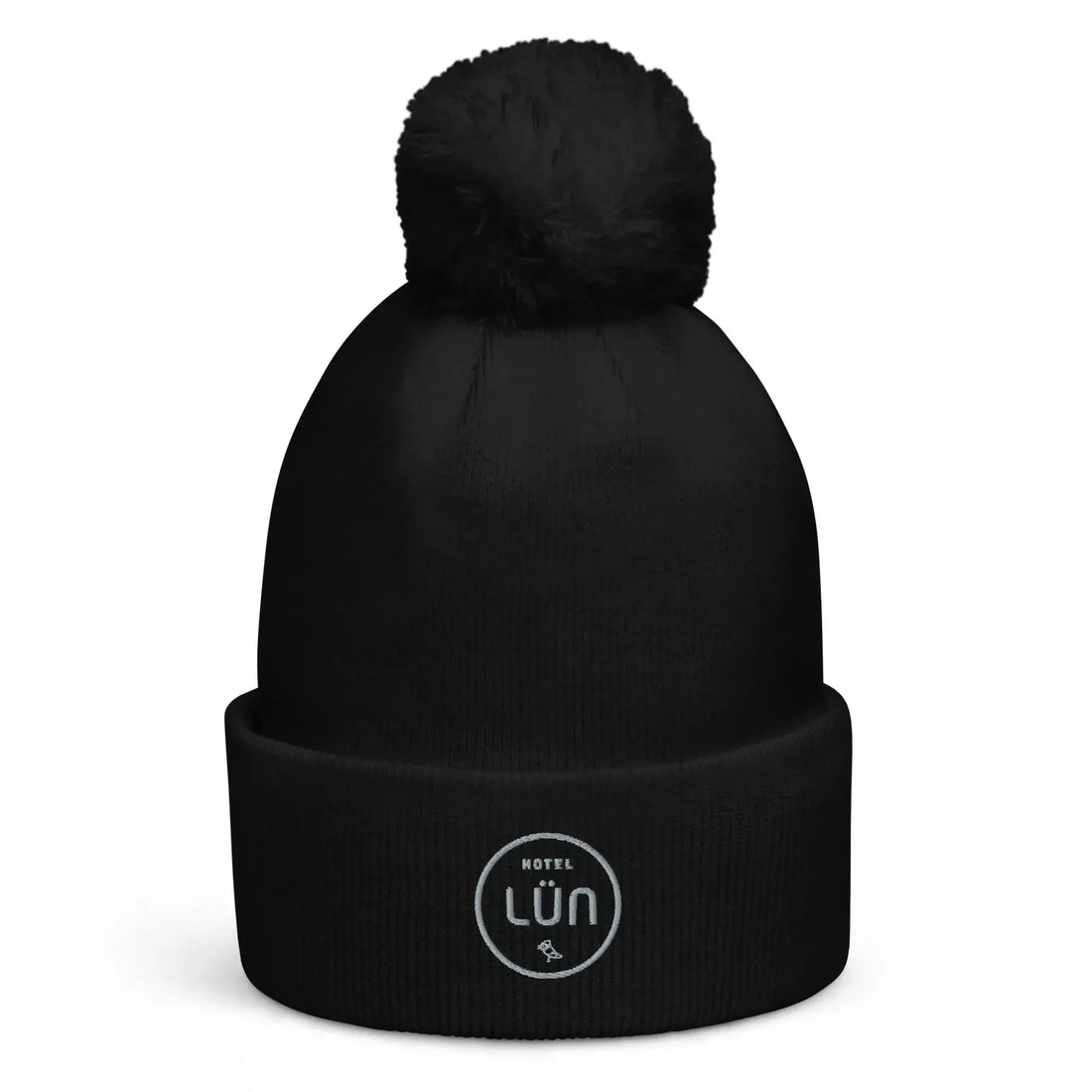 Bommel-Beanie LÜN (Schwarz)