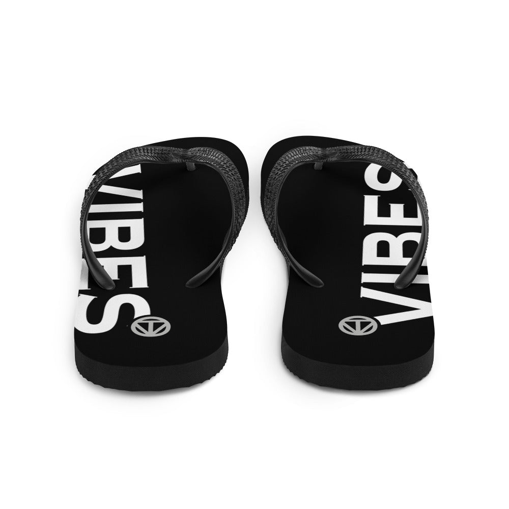 TIME OF VIBES - Flip-Flops VIBES (Black/White) - €25.00