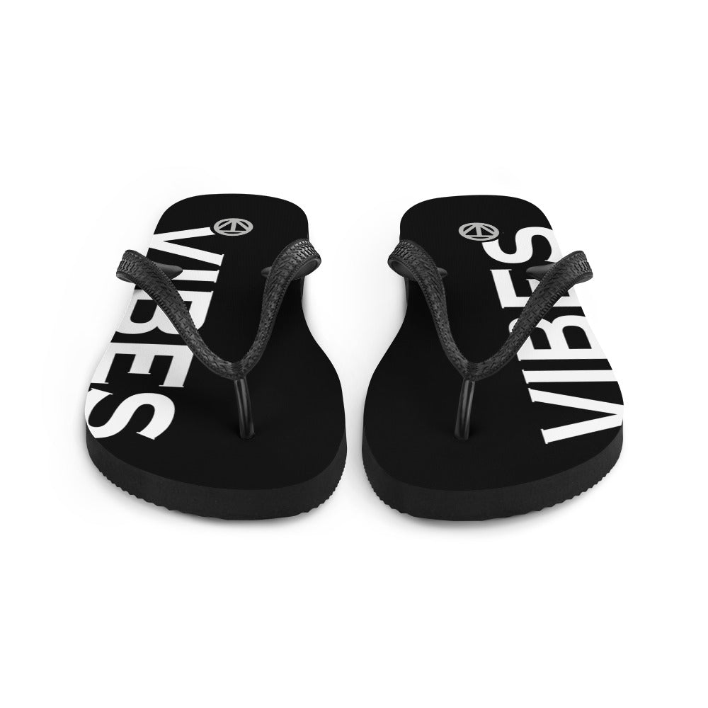 TIME OF VIBES - Flip-Flops VIBES (Black/White) - €25.00