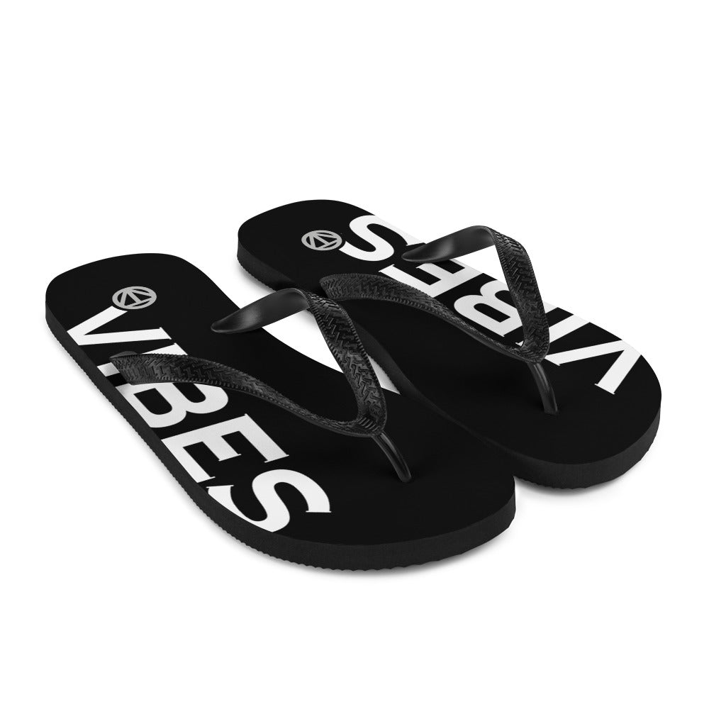 TIME OF VIBES - Flip-Flops VIBES (Black/White) - €25.00