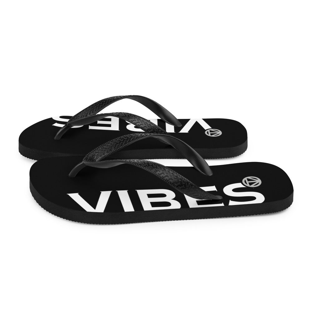 TIME OF VIBES - Flip-Flops VIBES (Black/White) - €25.00
