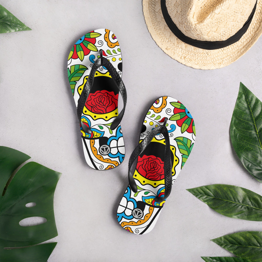 TIME OF VIBES - Flip-Flops FLOWERSCULL - €25.00