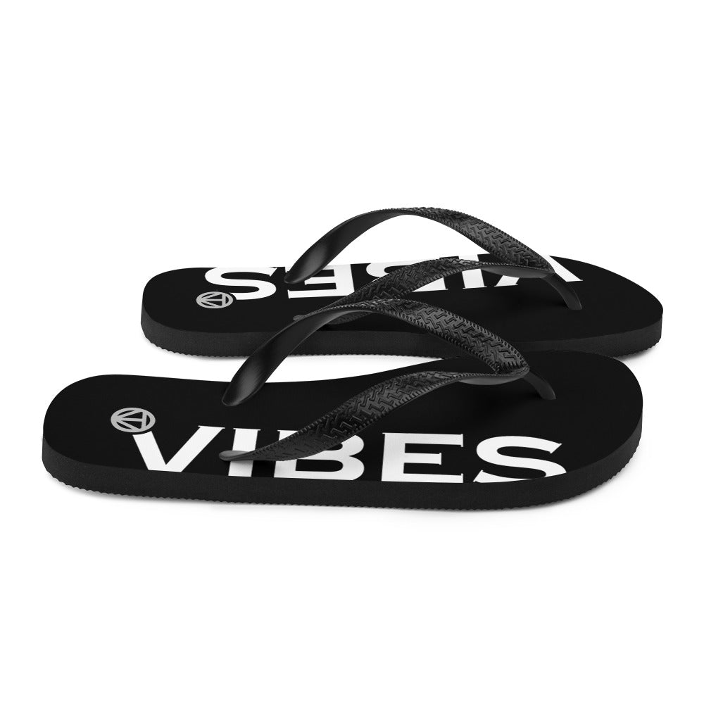 TIME OF VIBES - Flip-Flops VIBES (Black/White) - €25.00