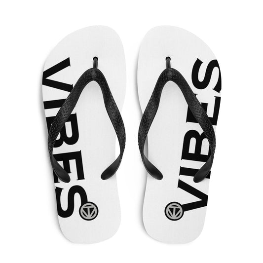TIME OF VIBES - Flip-Flops VIBES (White/Black) - €25.00