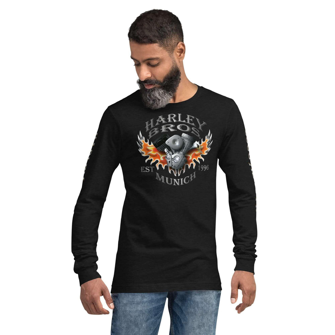 HARLEY BROS Langarm T-Shirt (viele Farben) - Time Of Vibes