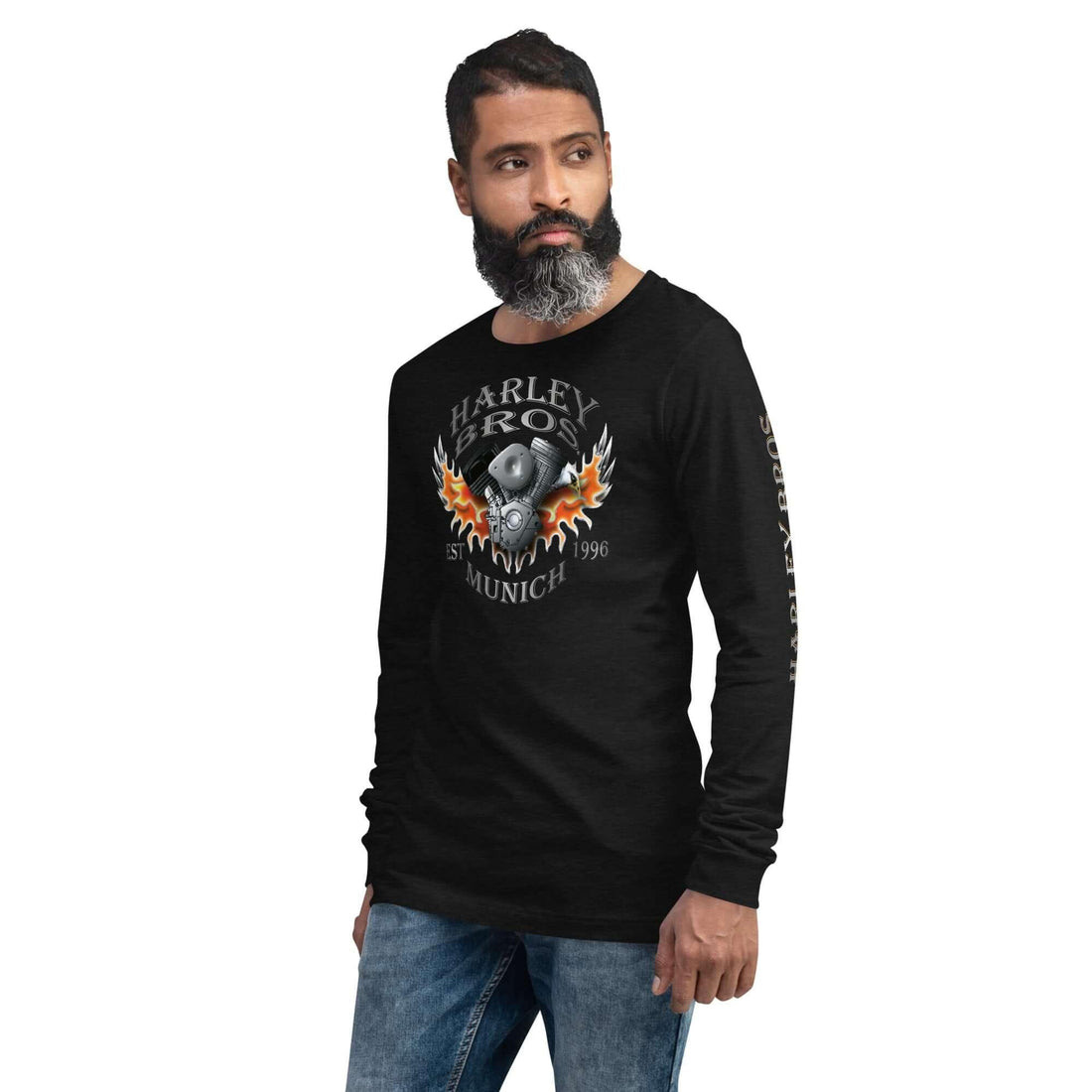 HARLEY BROS Langarm T-Shirt (viele Farben) - Time Of Vibes