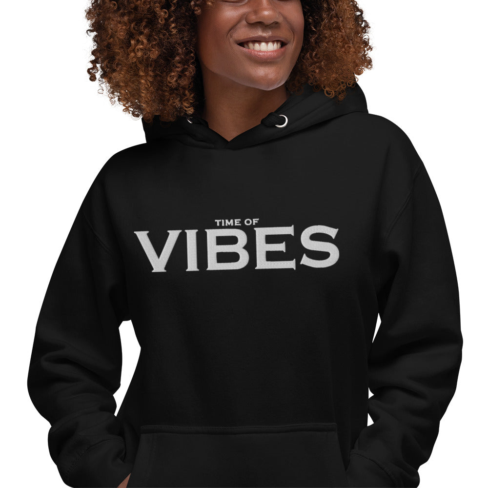 TIME OF VIBES - Classic Hoodie VIBES (Black/White) - €69.00