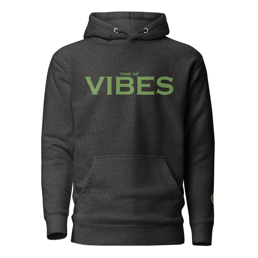TIME OF VIBES - Classic Hoodie VIBES (Grey/Green) - €69.00