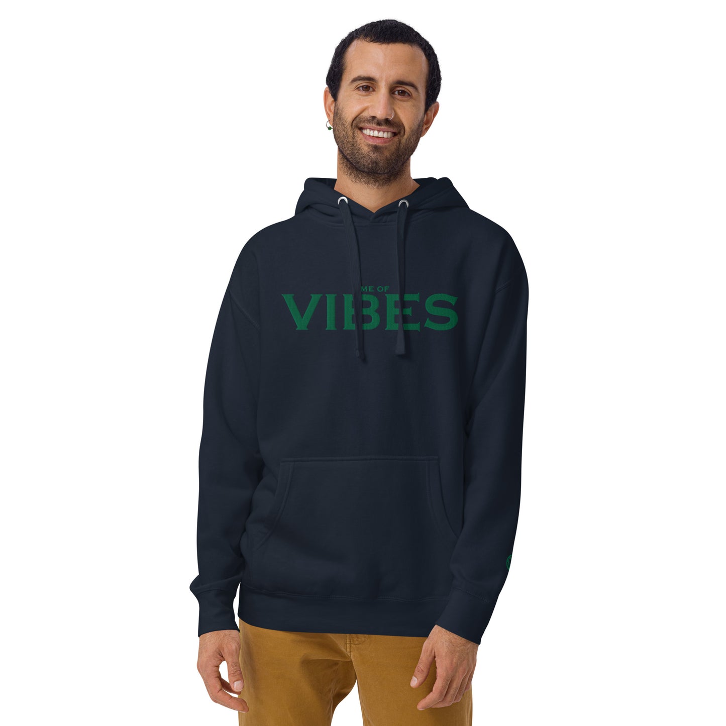TIME OF VIBES - Classic Hoodie VIBES (Navy/Green) - €69.00