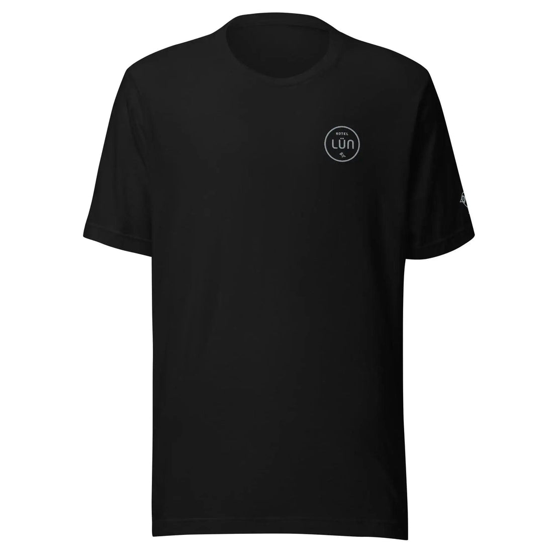 HOTEL LÜN T-Shirt Bestickt Unisex (Schwarz) - Time Of Vibes