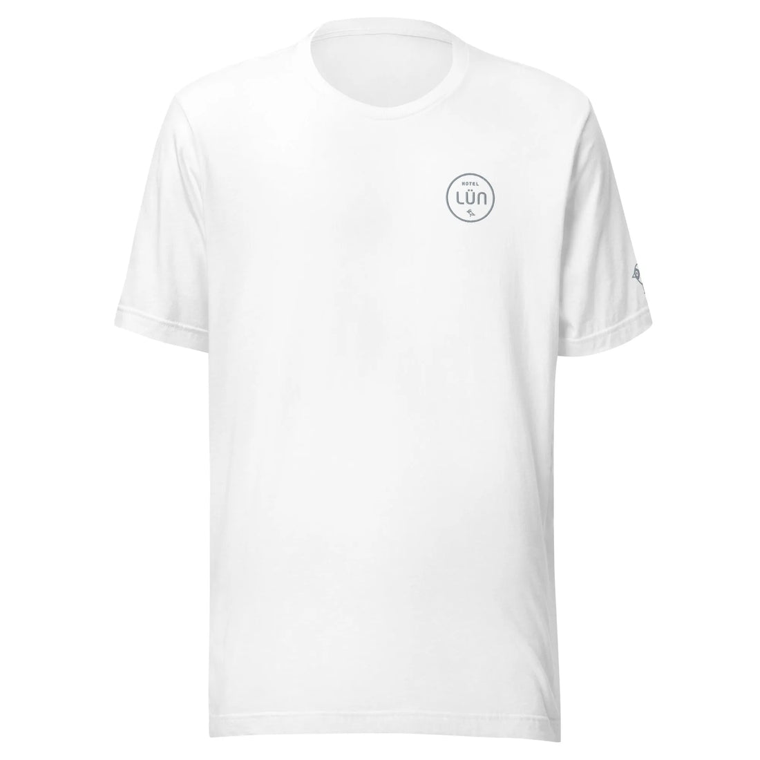 Unisex-T-Shirt Bestickt LÜN (Weiß)