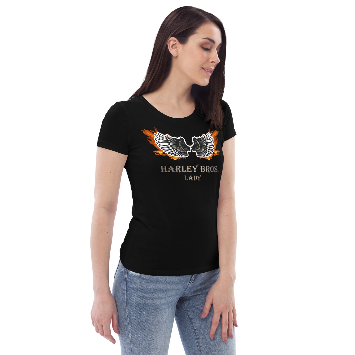 TIME OF VIBES Tailliertes Damen Bio-Baumwoll T-Shirt HARLEY BROS 23 LADY - €35,00